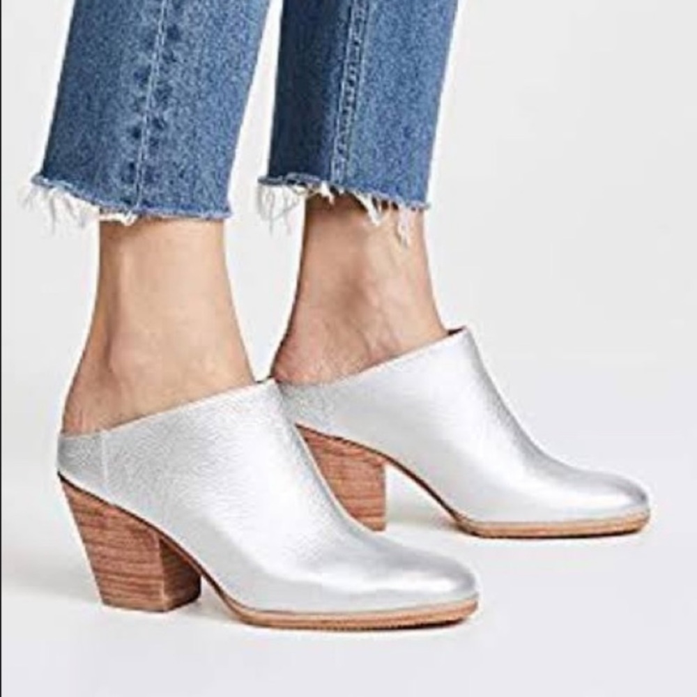 Rachel Comey silver Mars mule 37 6.5